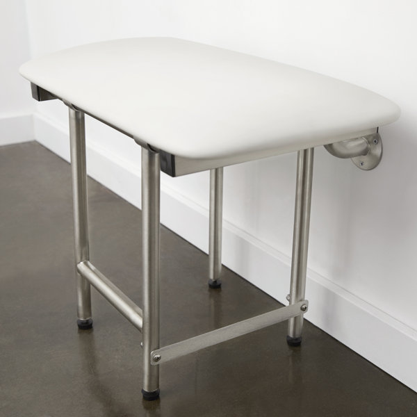 Seachrome Padded Shower Bench Seat With Swing Down Legs Wayfair Canada